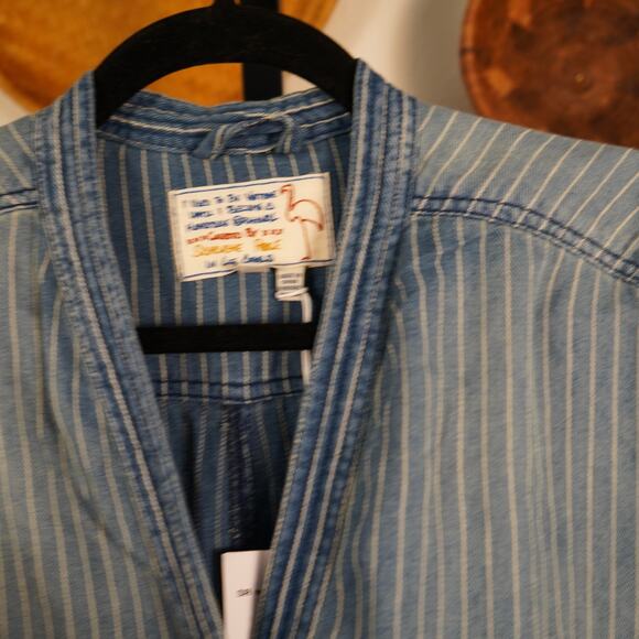 Free‎ People Sandrine Rose Kimono Jumpsuit Washed Stripe Womens Size Small - Picture 8 of 11